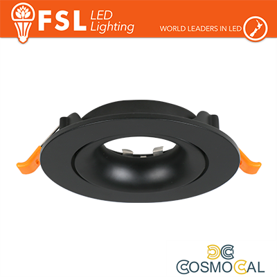 Ghiera orientabile TONDA - Alluminio verniciato a polvere, foro