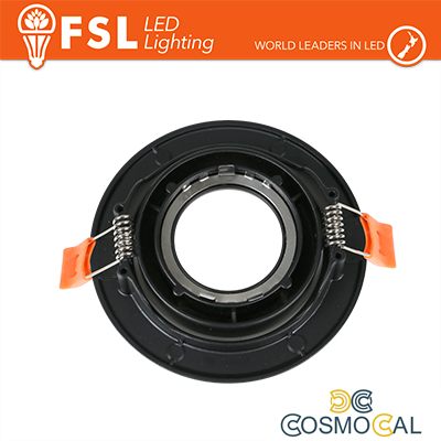 Ghiera orientabile TONDA - Alluminio verniciato a polvere, foro