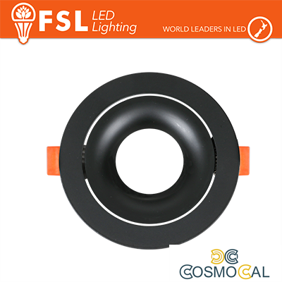 Ghiera orientabile TONDA - Alluminio verniciato a polvere, foro