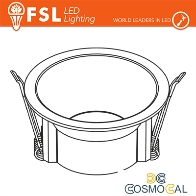 Ghiera fissa TONDA - Alluminio verniciato a polvere, foro 75mm N