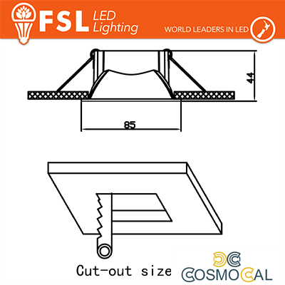 Ghiera fissa QUARDATA - Alluminio verniciato a polvere, foro 75*
