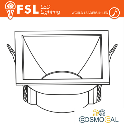 Ghiera fissa QUARDATA - Alluminio verniciato a polvere, foro 75*