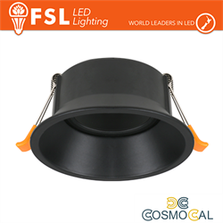 Ghiera orientabile TONDA - Alluminio verniciato a polvere, foro