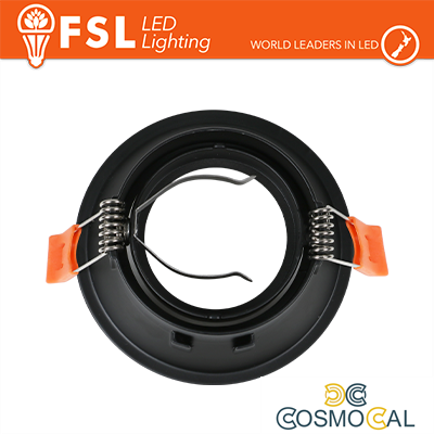 Ghiera orientabile TONDA - Alluminio verniciato a polvere, foro