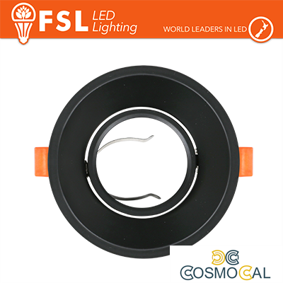 Ghiera orientabile TONDA - Alluminio verniciato a polvere, foro