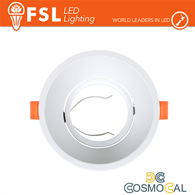 Ghiera orientabile TONDA - Alluminio verniciato a polvere, foro