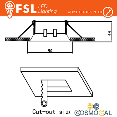 Ghiera orientabile QUARDATA - Alluminio verniciato a polvere, fo