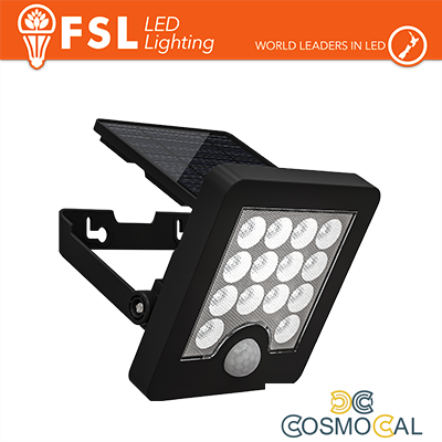 Faro da esterno solare con sensore di movimento 40w (4 led)