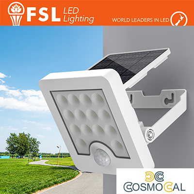 Faro da esterno solare con sensore di movimento 40w (4 led)