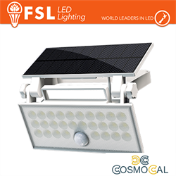 Faro da esterno solare con sensore di movimento 60w (6 led)