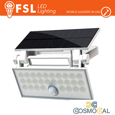 Faro da esterno solare con sensore di movimento 60w (6 led)