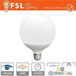 Lampada Globo Ø12cm - 24W 6500K E27