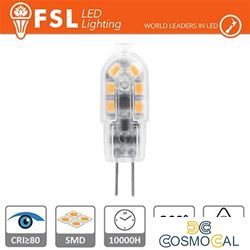 G4 - 1.5W 4000K 125LM >300º 39x12x10mm CRI80 DC-12V