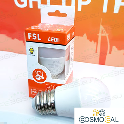 Lampada Sfera - 5,5W 4000K E27