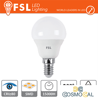 Lampada Sfera - 5,5W 6500K E14