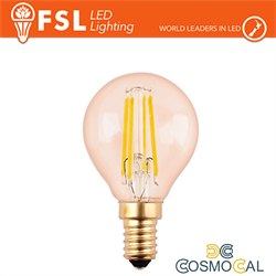 Lampada Sfera Filamento Ambra - 4W 2200K E14 330LM