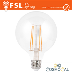 Lampada Filamento Globo Ø9,5cm - 6W 2700K E27 600LM
