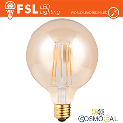 Lampada Globo Filamento Ambra Ø9,5cm - 6W 2200K E27 650LM