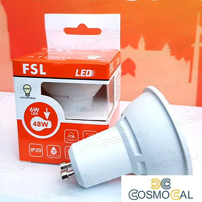 GU10 Lampadina LED - 6,5W 2700K 510LM 38° CRI>80 Dimmerabile