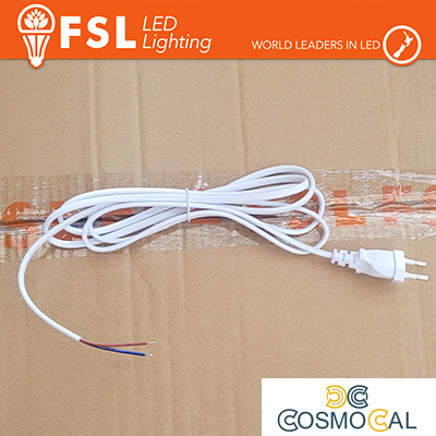 Cavo alta tensione 2m*0.75 spina 10A 2 poli