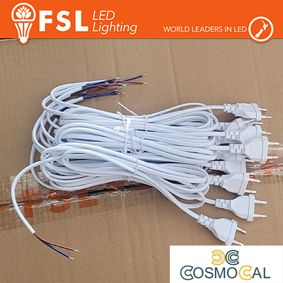 Cavo alta tensione 2m*0.75 spina 10A 2 poli