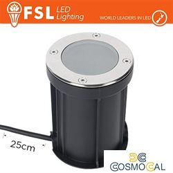 Faretto esterno carrabile calpestabile GU10 IP67 +25 cm cavo