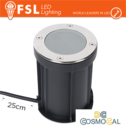 Faretto esterno carrabile calpestabile GU10 IP67 +25 cm cavo