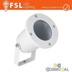 Faretto giardino orientabile picchetto ip65 gu10 Bianco