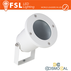 Faretto giardino orientabile picchetto ip65 gu10 Bianco
