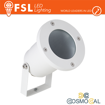 Faretto giardino orientabile picchetto ip65 gu10 Bianco