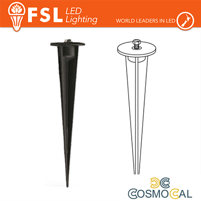 picchetto per Faretto giardino orientabile