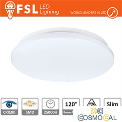 Plafoniera LED 13W 4000K 120° 26x5,5cm CRI80