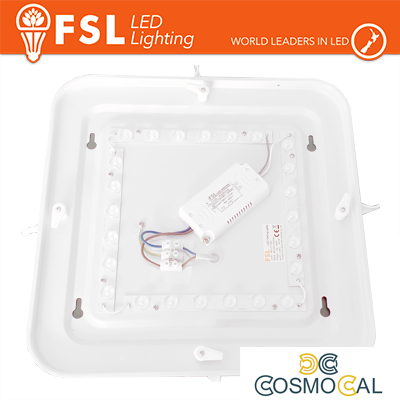 Plafoniera Quadrata LED IP20 25W 3000K 33x6,8cm