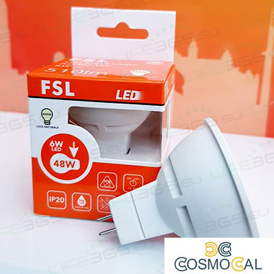 MR16 Lampadina LED - 6W 3000K 500LM 38º CRI80 DC 12V