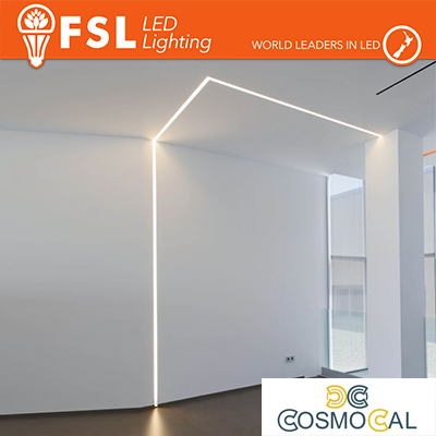 BARRA  ALLUMINIO 6063 - Incasso- 2m SILVER