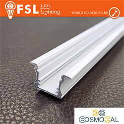 BARRA  ALLUMINIO 6063 - Incasso- 2m BIANCA