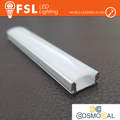 BARRA  ALLUMINIO 6063 - U - 2m SILVER