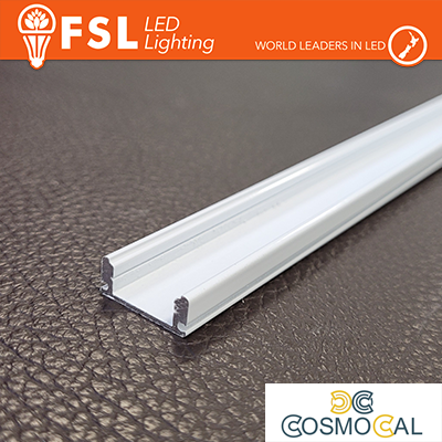 BARRA  ALLUMINIO 6063 - U - 2m BIANCA