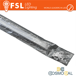 KIT PROFILO ALLUMINIO 6063 - U 2m SILVER - cover opale 2000*9.5*