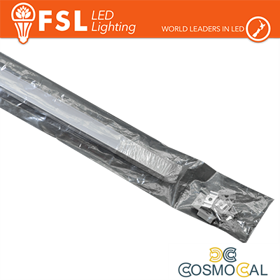 KIT PROFILO ALLUMINIO 6063 - U 2m SILVER - cover opale 2000*9.5*