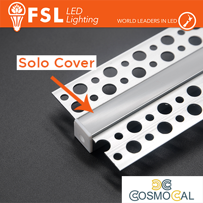 COVER OPALE per profilo a Raso CARTONGESSO - 2 metri