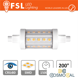 R7s - 5,5W 2700K 600LM >200º 25*78mm CRI80