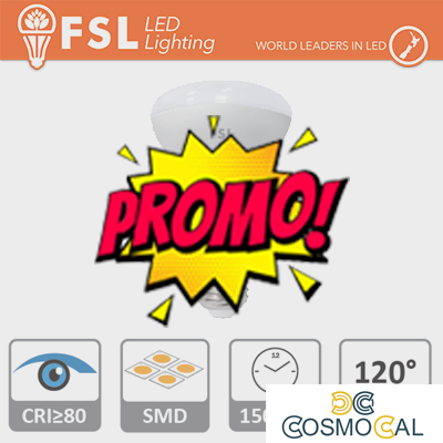 R80 - 11W 6500K 840LM >120º 80X113mm CRI80 E27 25.000H