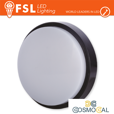 Plafoniera LED ROTONDA NERA 15W 4000K Ø180*55 IP54