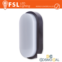 Plafoniera LED OVALE NERA 15W 3000K 55*100*200 IP54