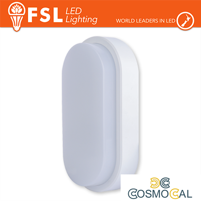 Plafoniera LED OVALE BIANCA 15W 4000K 55*100*200 IP54