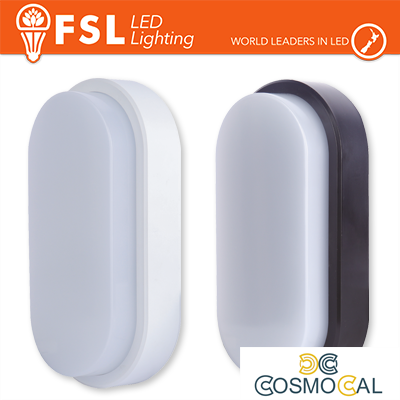 Plafoniera LED OVALE BIANCA 15W 4000K 55*100*200 IP54