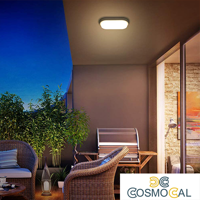 Plafoniera LED OVALE BIANCA 15W 4000K 55*100*200 IP54