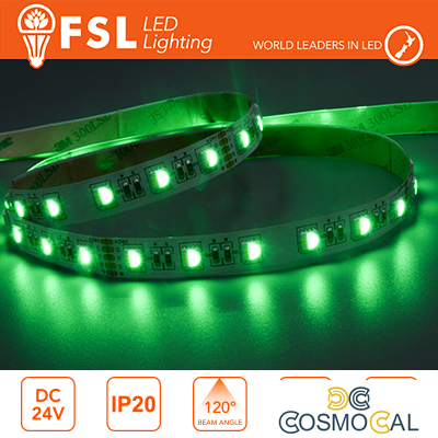 Striscia LED 5m IP20 5050 24V - 14W/m 60led/m RGB+W 3000K