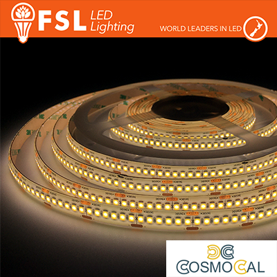 Striscia LED 5m IP65 SILICON 2835 24V - 16W/m 240led/m 3000K